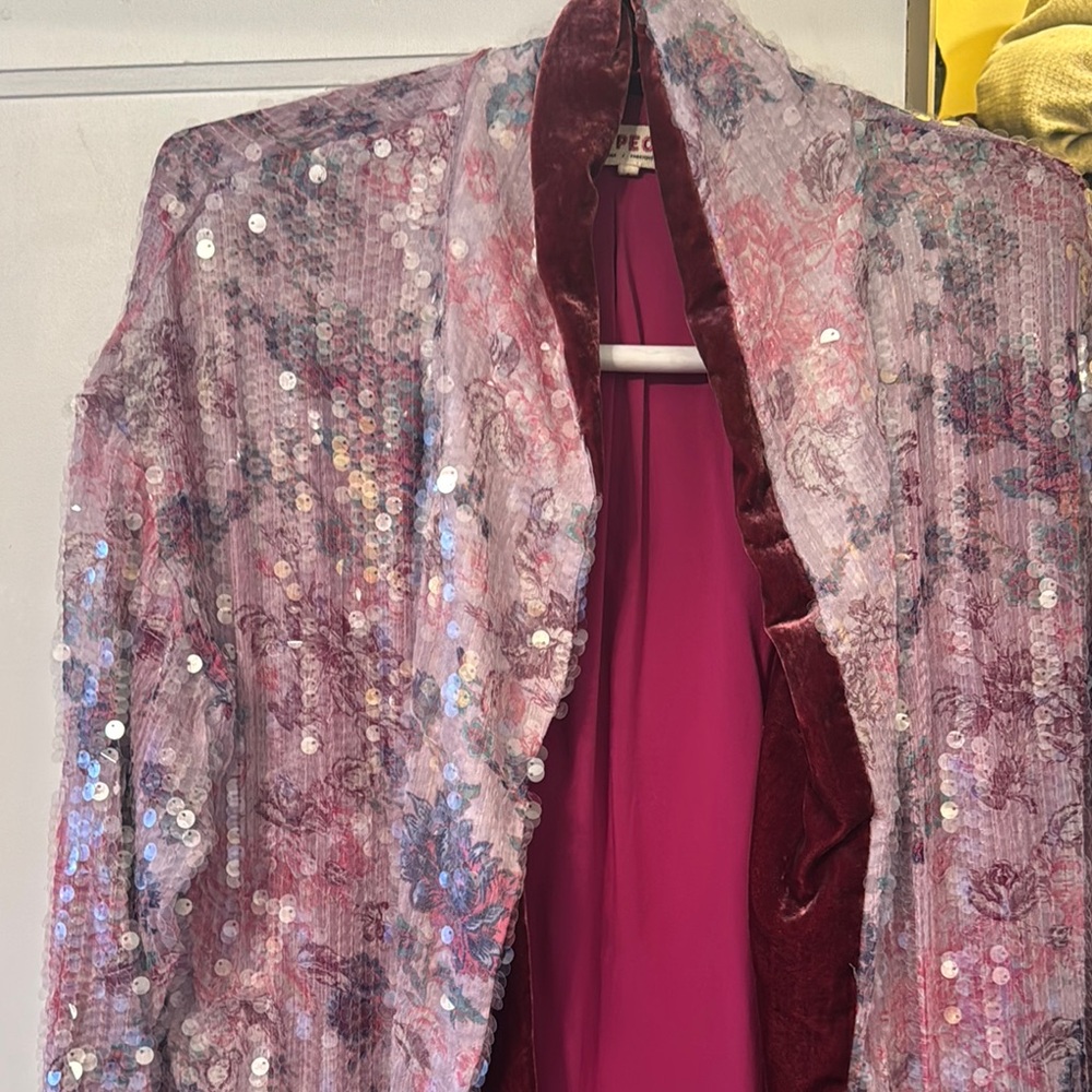 Free People Pink Velvet Luxurious - Picture 2 of 4